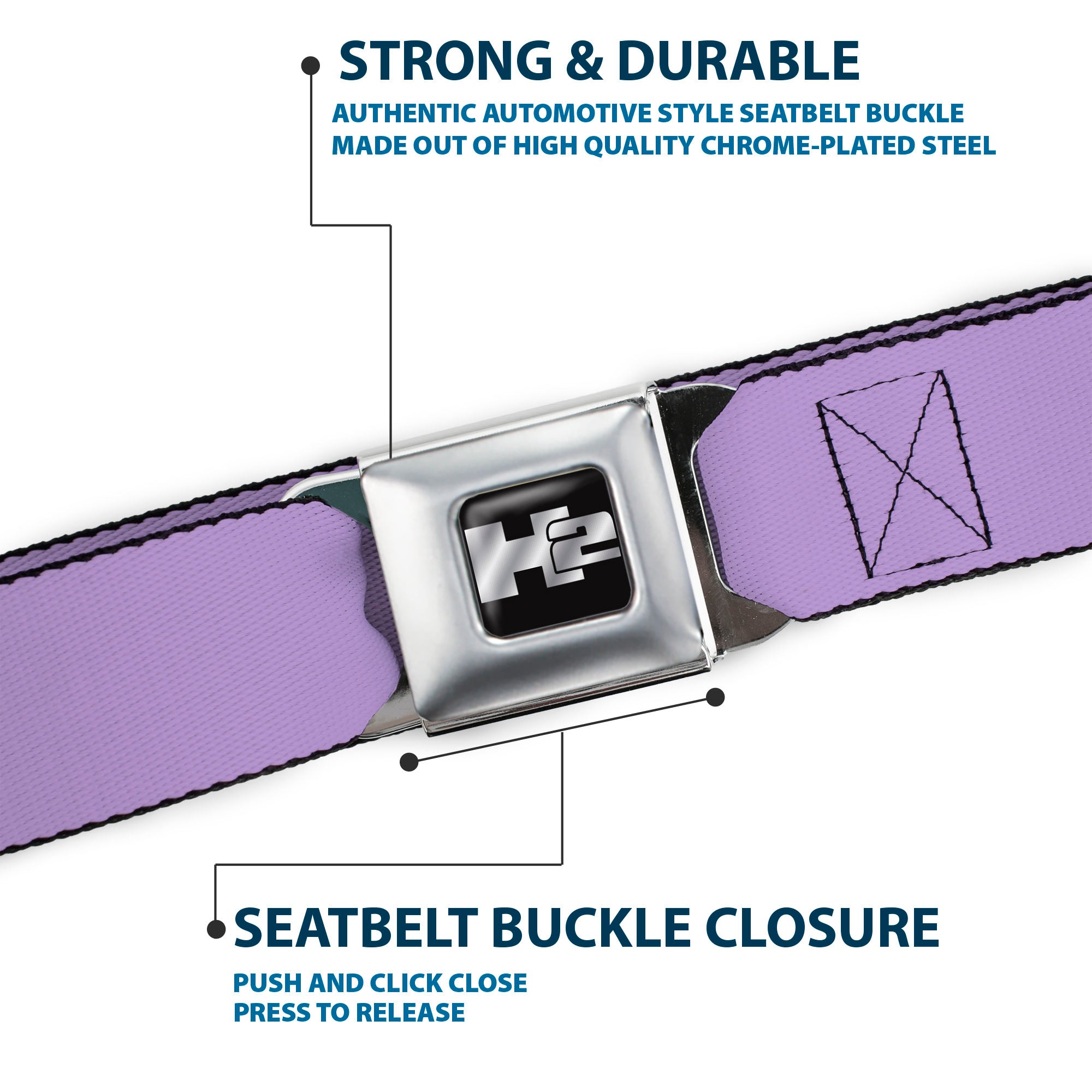 Hummer H2 Seatbelt Belt - Lavender Webbing Seatbelt Belts GM General Motors