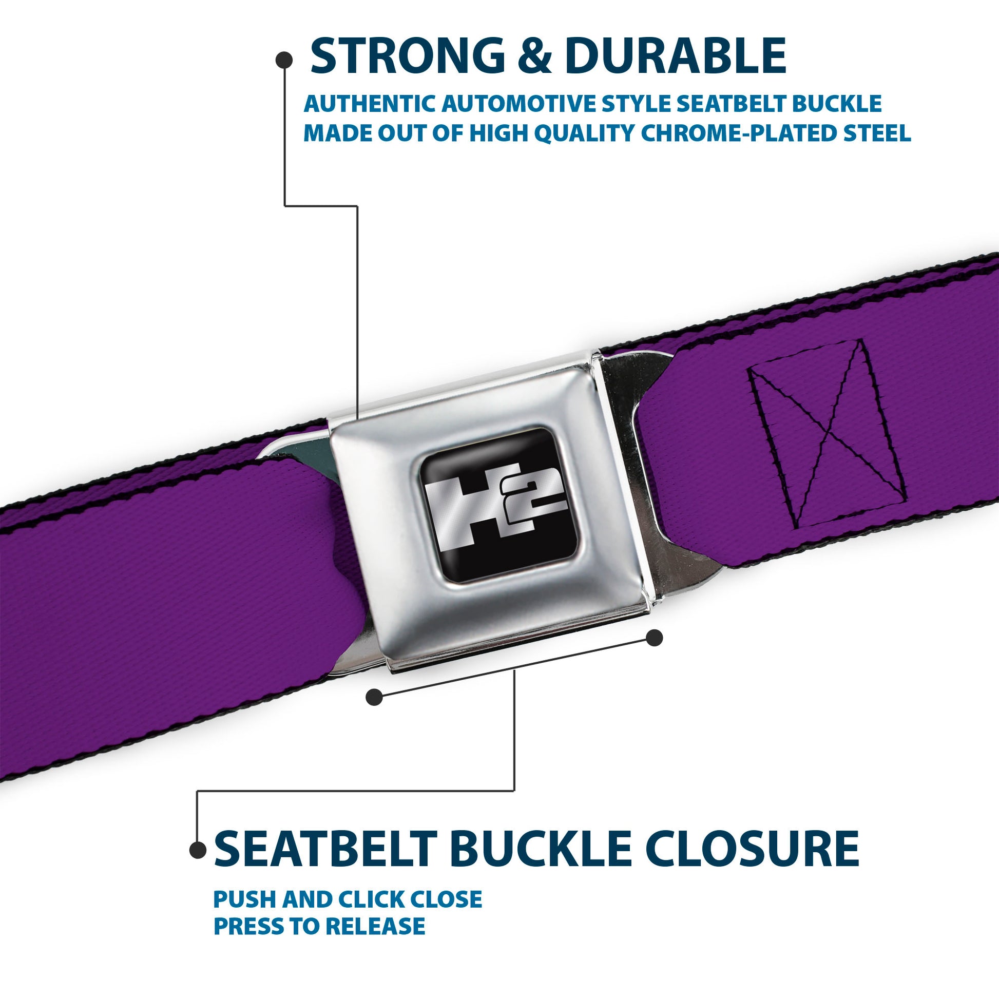 Hummer H2 Seatbelt Belt - Purple Webbing Seatbelt Belts GM General Motors