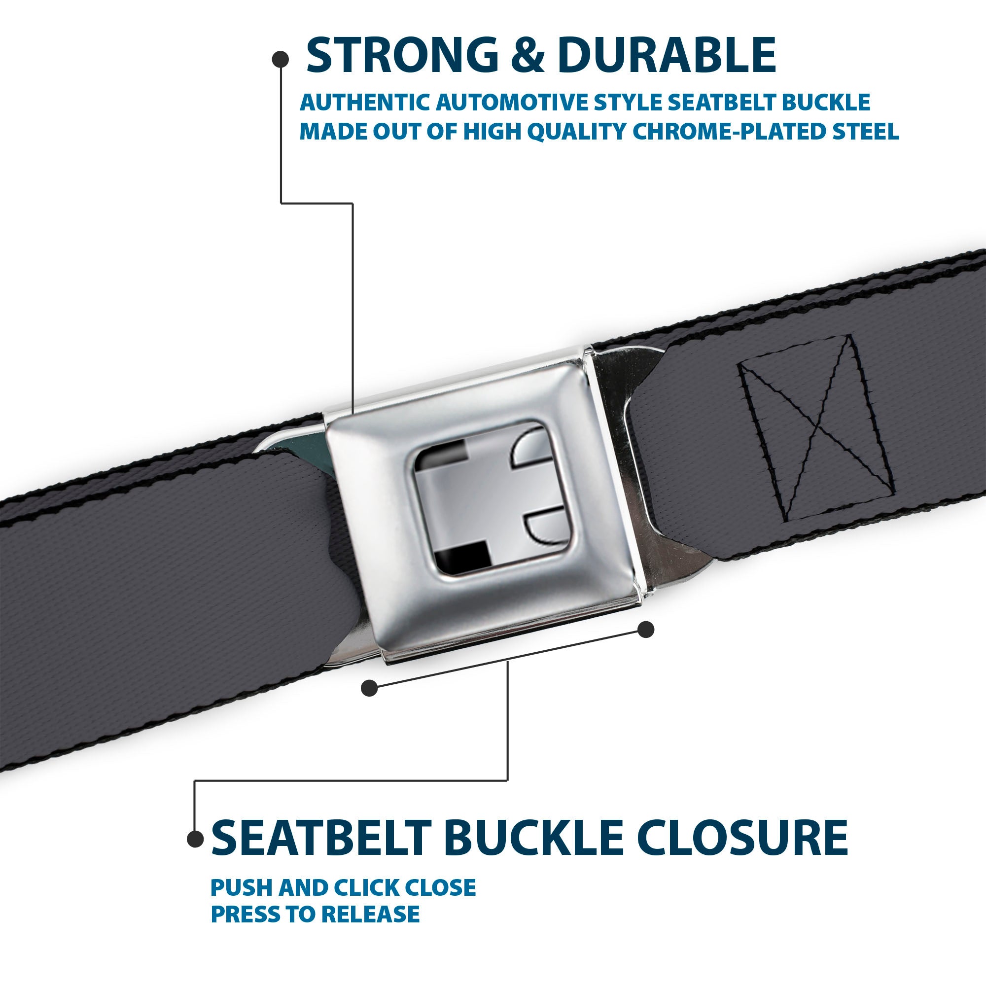 Hummer H3 Seatbelt Belt - Charcoal Webbing Seatbelt Belts GM General Motors