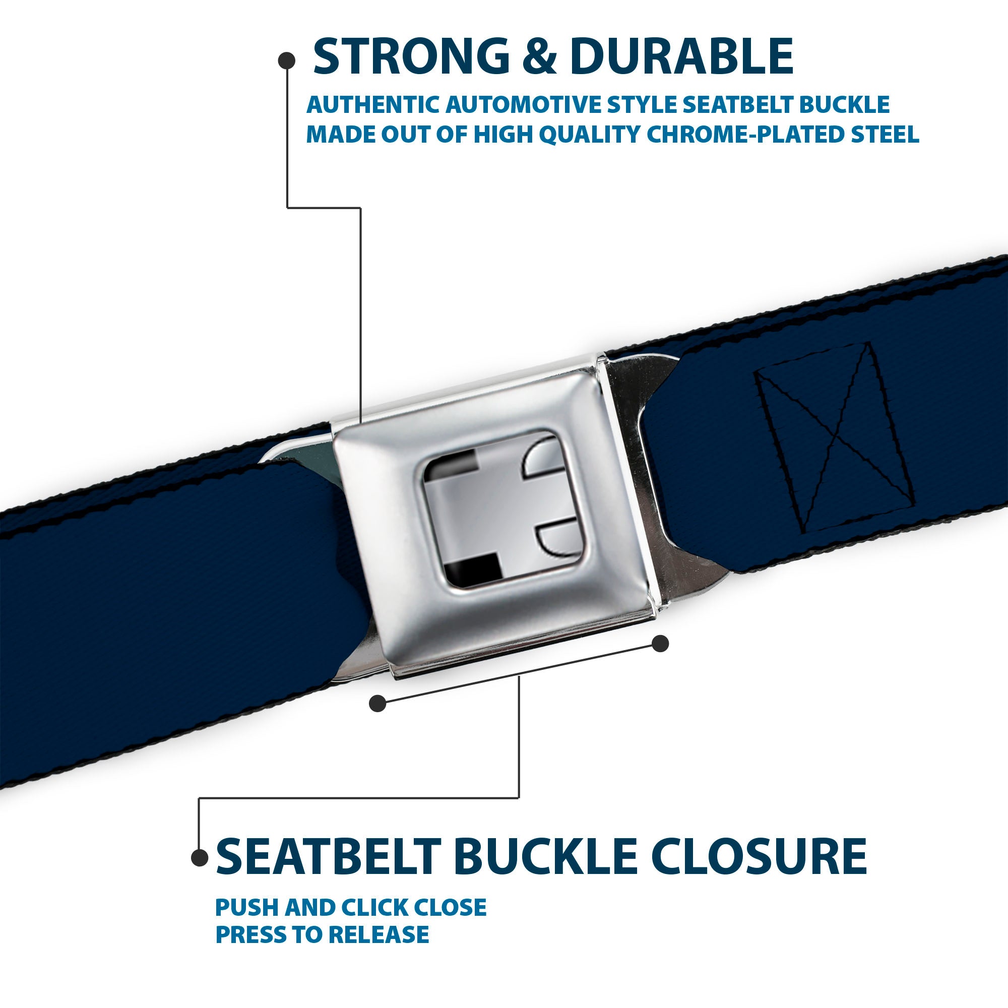 Hummer H3 Seatbelt Belt - Navy Webbing Seatbelt Belts GM General Motors
