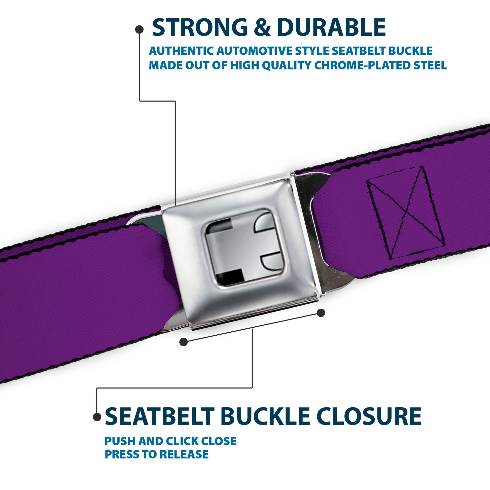 Hummer H3 Seatbelt Belt - Purple Webbing Seatbelt Belts GM General Motors