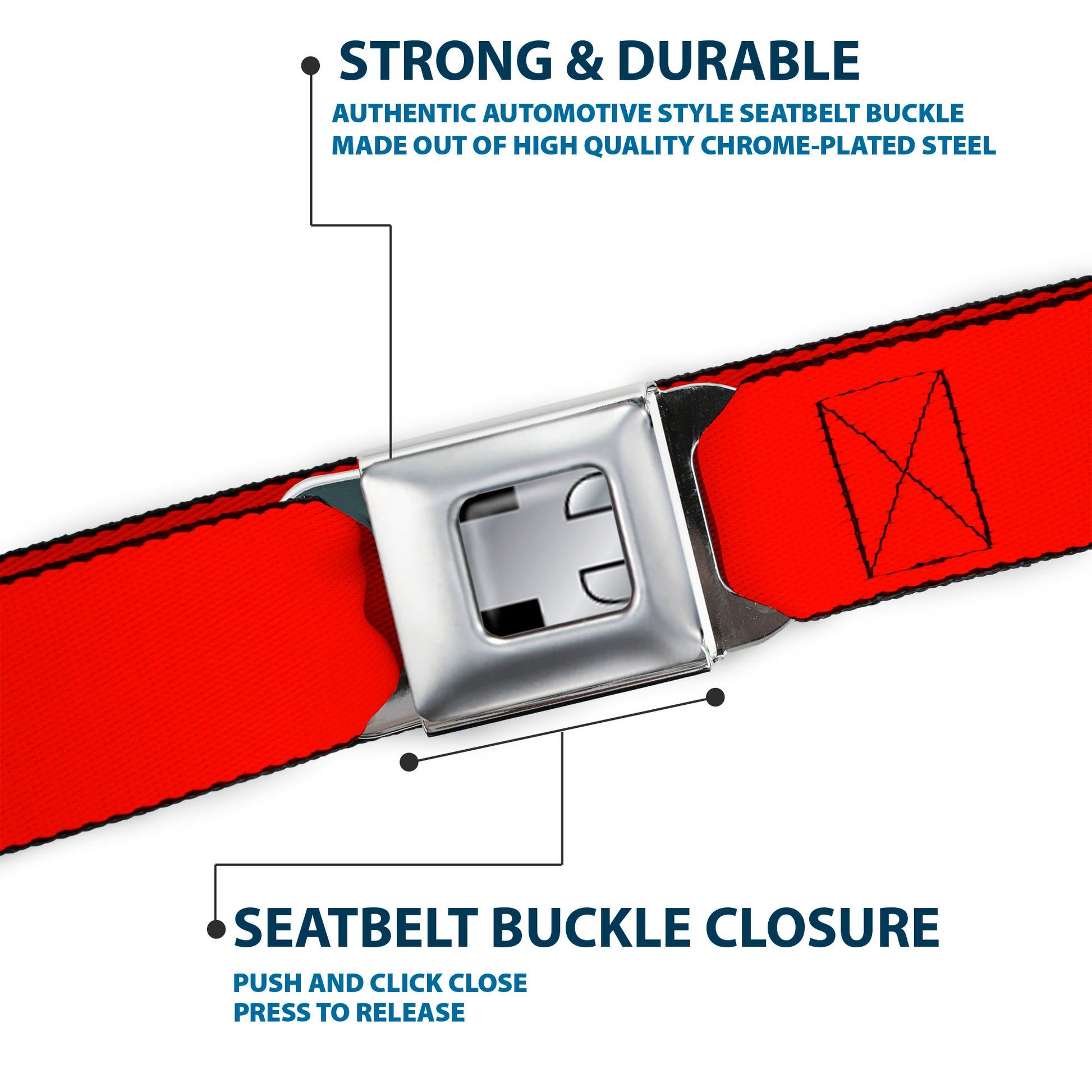 Hummer H3 Seatbelt Belt - Red Webbing Seatbelt Belts GM General Motors
