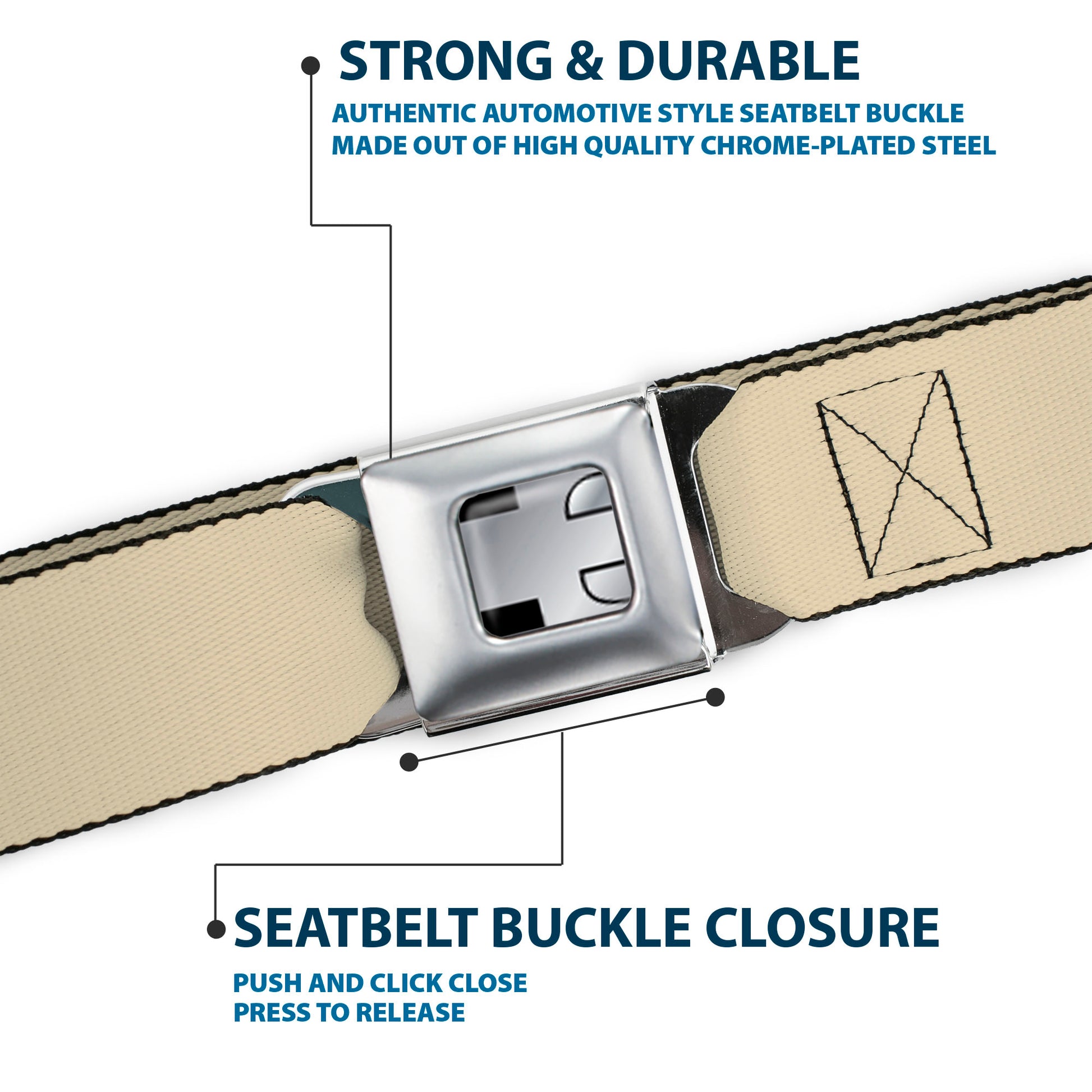 Hummer H3 Seatbelt Belt - Tan Webbing Seatbelt Belts GM General Motors