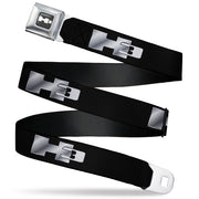 H3 Seatbelt Belt - H3 Black/Silver Logo REPEAT Webbing Seatbelt Belts GM General Motors