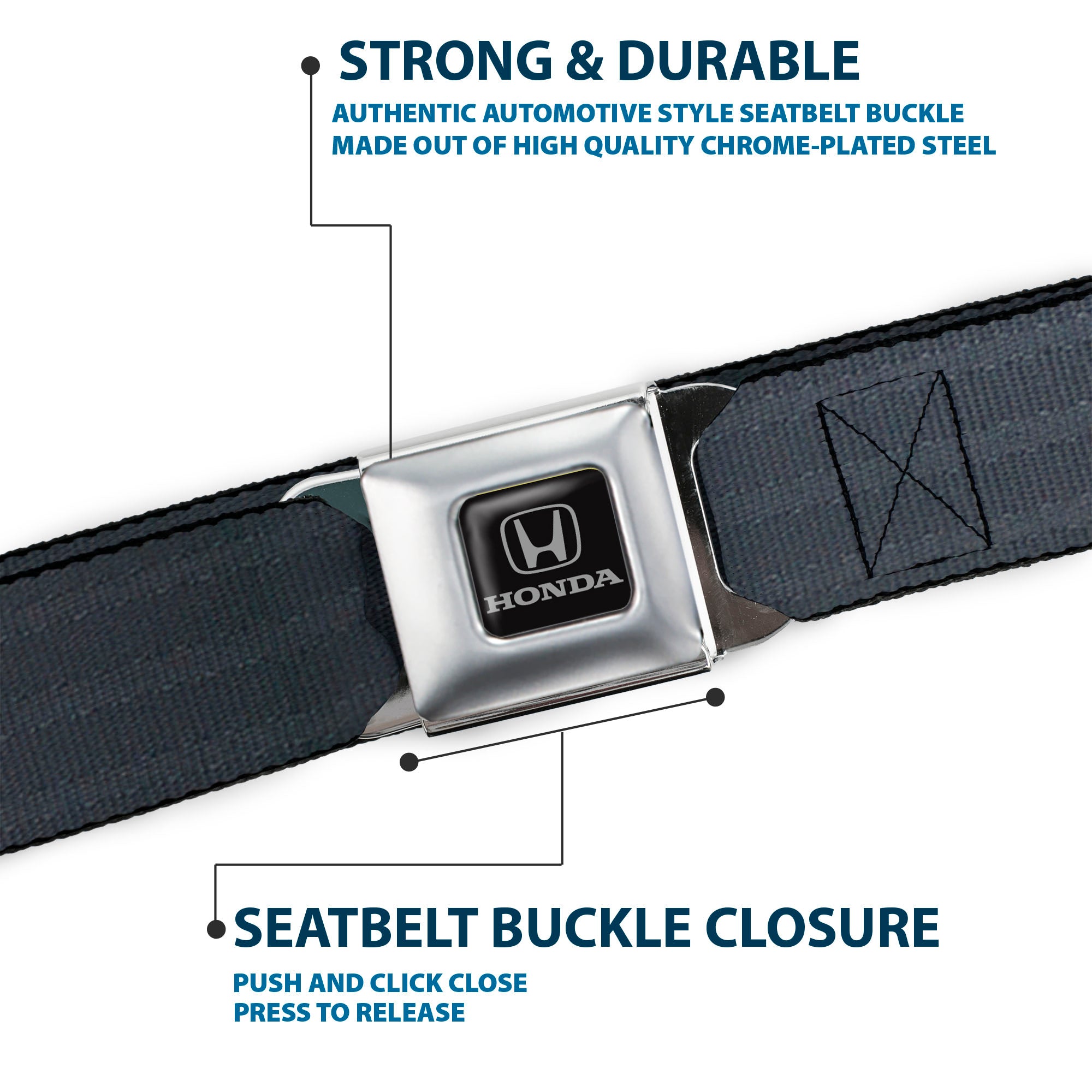 Honda Seatbelt Belt - Black Panel Webbing Seatbelt Belts Honda
