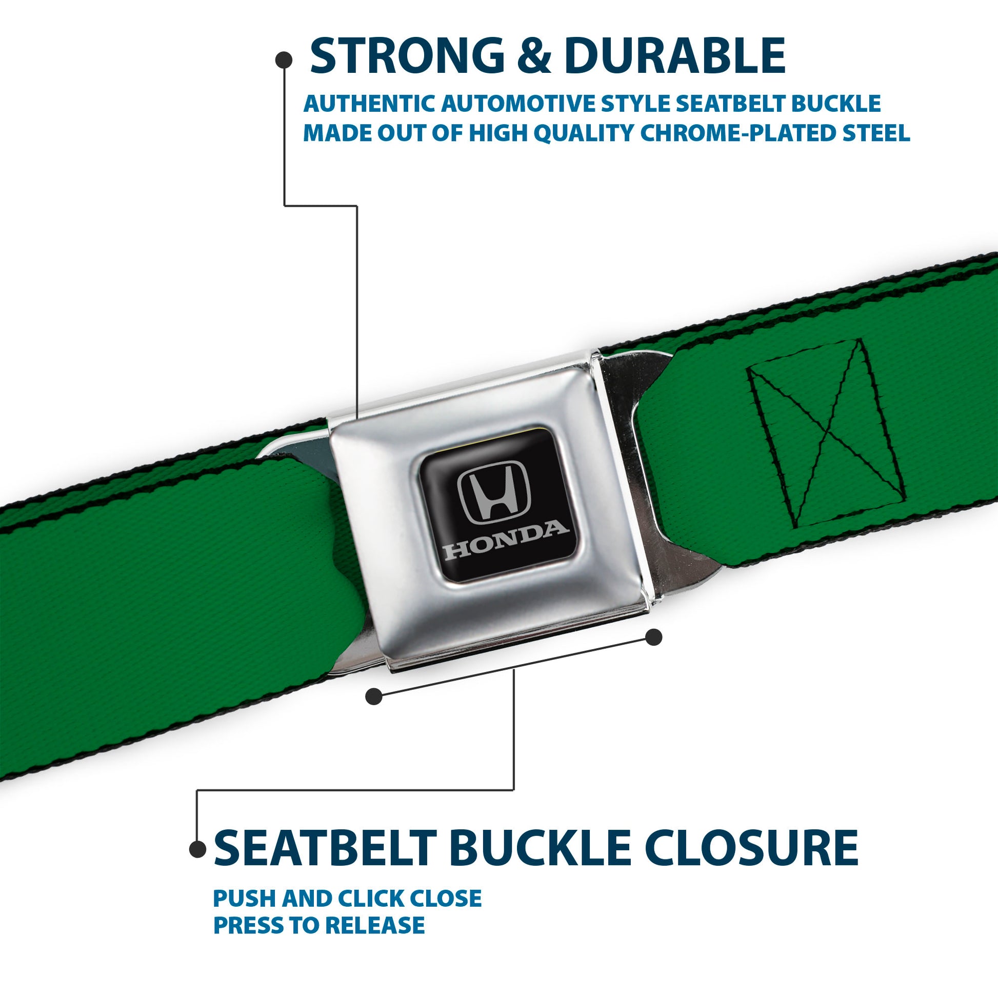 Honda Seatbelt Belt - Green Webbing Seatbelt Belts Honda