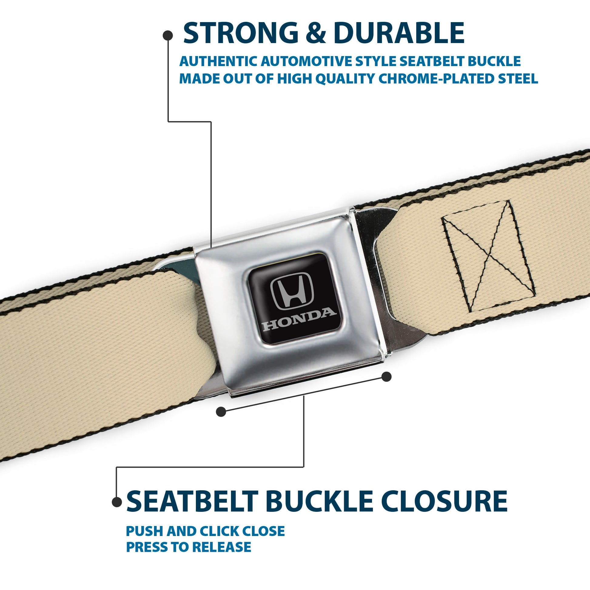 Honda Seatbelt Belt - Tan Webbing Seatbelt Belts Honda