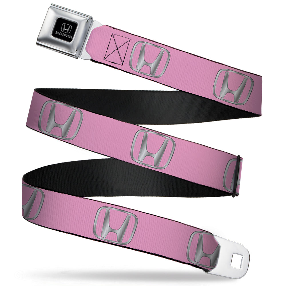 Honda Seatbelt Belt - Honda Logo Pink/Silver-Fade Webbing Seatbelt Belts Honda