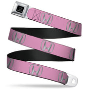 Honda Seatbelt Belt - Honda Logo Pink/Silver-Fade Webbing Seatbelt Belts Honda