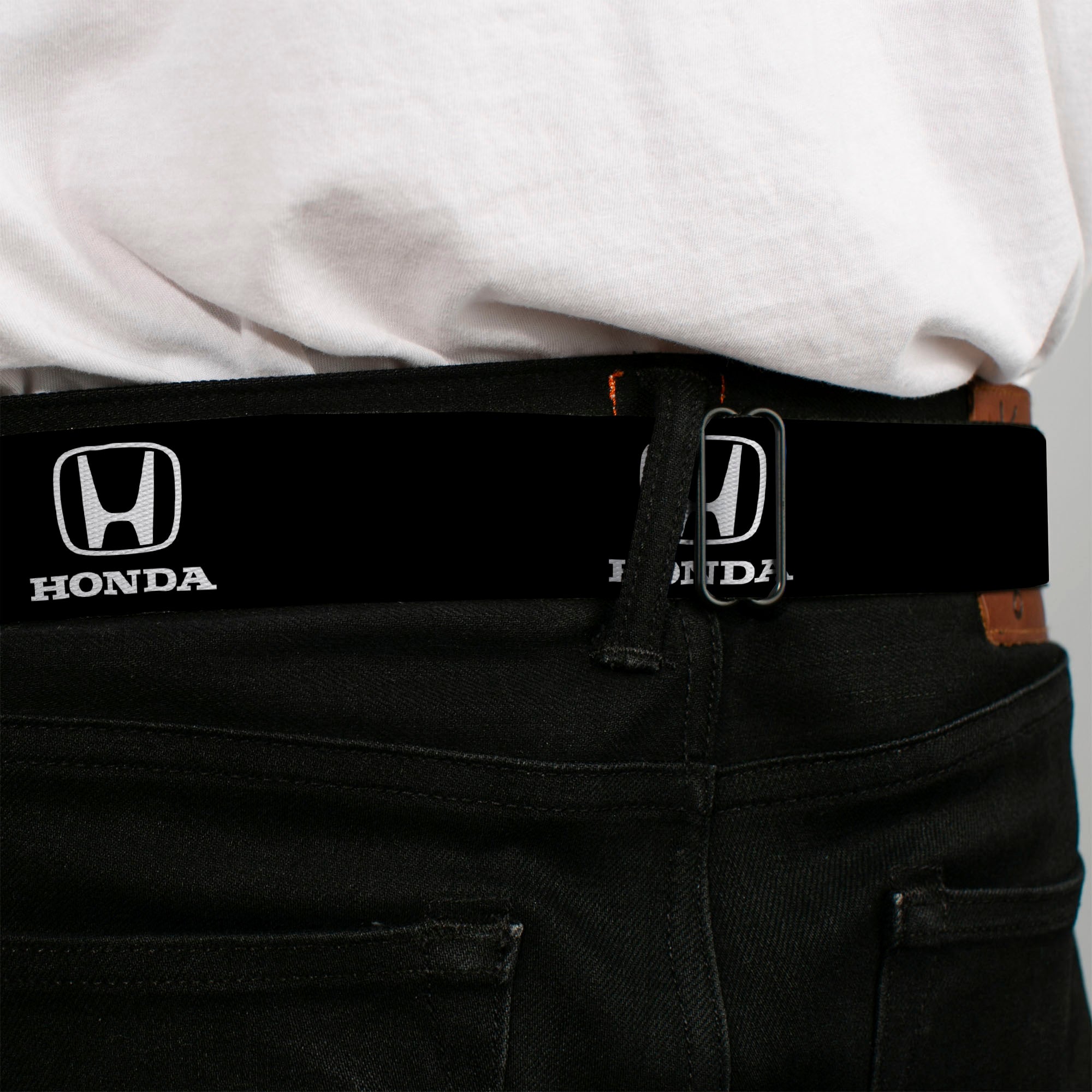 Honda Seatbelt Belt - Honda Logo Black/White Webbing Seatbelt Belts Honda
