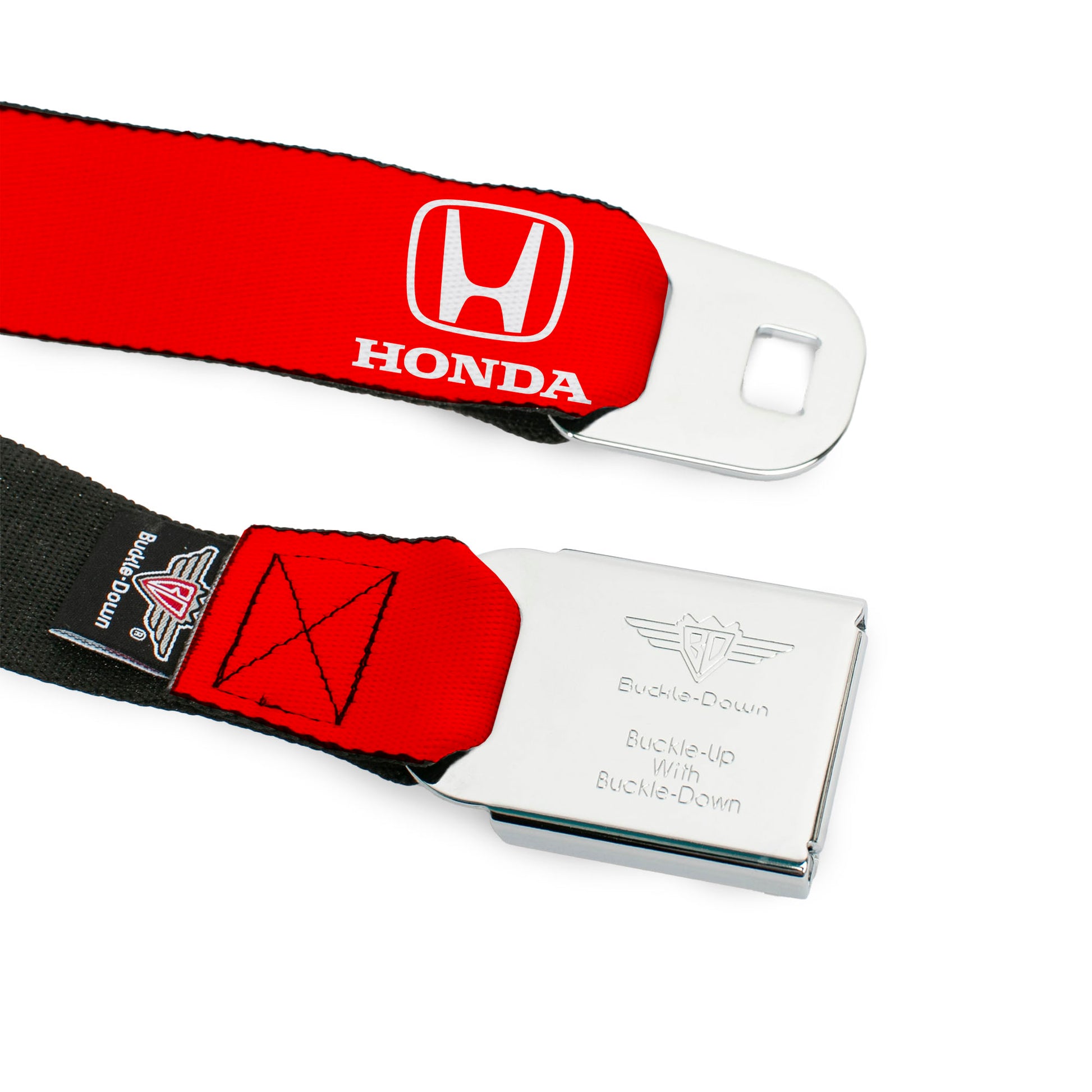Honda Seatbelt Belt - Honda Logo Red/White Webbing Seatbelt Belts Honda