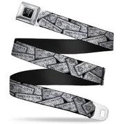Harry Potter Logo Full Color Black/White Seatbelt Belt - Harry Potter Potion Labels Webbing Seatbelt Belts Harry Potter