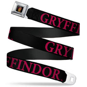 Gryffindor Crest Full Color Seatbelt Belt - Harry Potter GRYFFINDOR Black/Red Webbing Seatbelt Belts Harry Potter