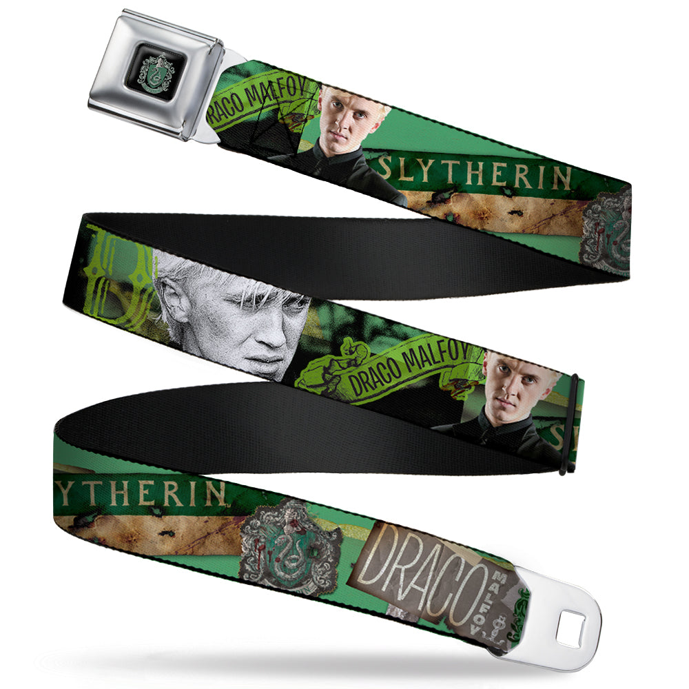 Slytherin Crest Full Color Seatbelt Belt - Draco Malfo Poses DRACO MALFO SLYTHERIN Webbing Seatbelt Belts Harry Potter