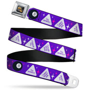 MAGIC 8 BALL Logo Full Color Black/Orange/White Seatbelt Belt - Magic 8 Ball Answers Flip Blue/White Webbing Seatbelt Belts Magic 8 Ball