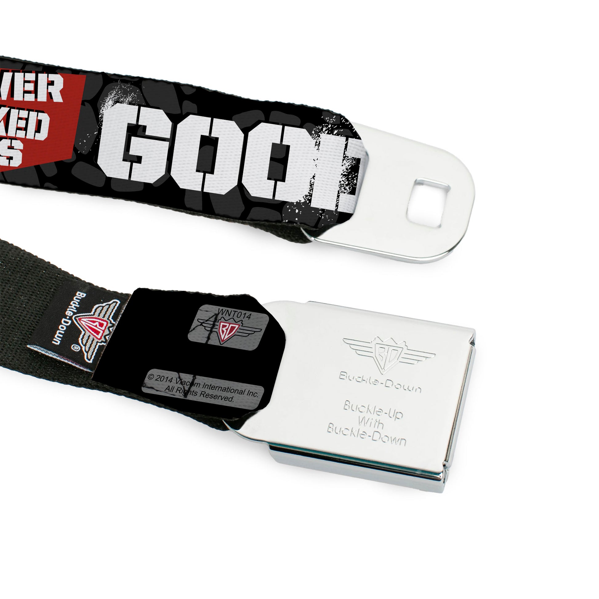 Classic TMNT Logo Full Color Seatbelt Belt - Shredder Poses BAD NEVER LOOKED THIS GOOD Webbing Seatbelt Belts Teenage Mutant Ninja Turtles