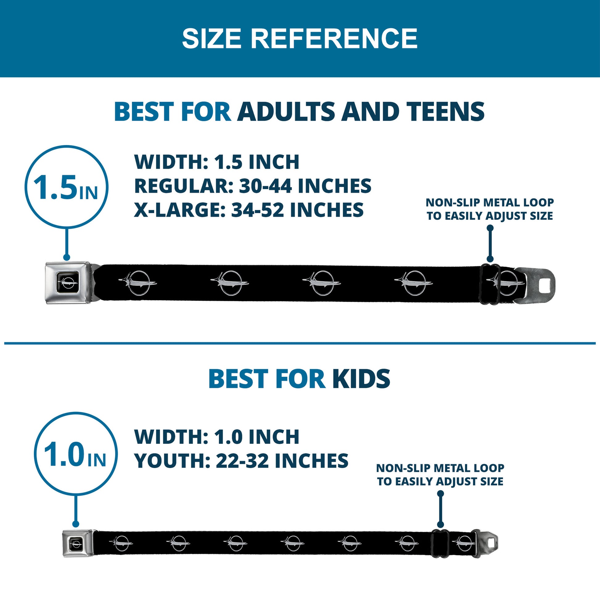 Barracuda Emblem Full Color Black Silver Seatbelt Belt - Barracuda Emblem Repeat Black/Silver Webbing Seatbelt Belts Dodge