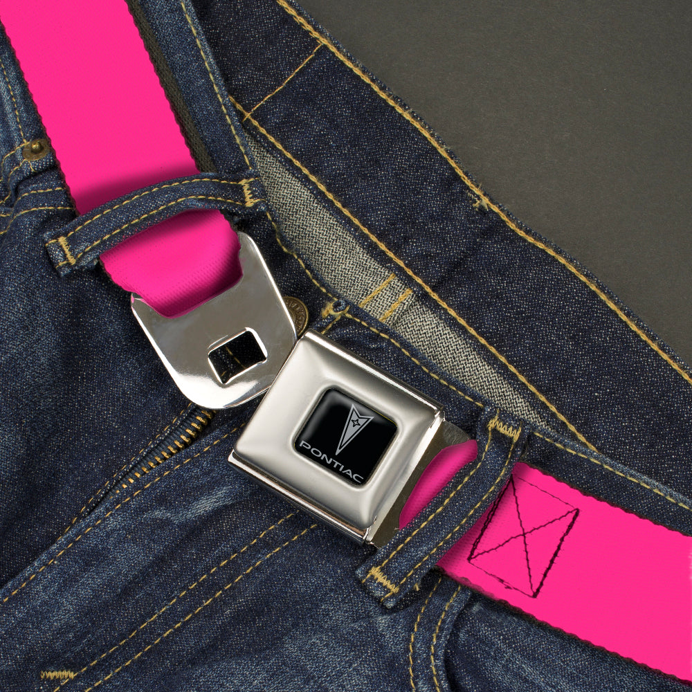 Pontiac Seatbelt Belt - Neon Pink Webbing Seatbelt Belts GM General Motors