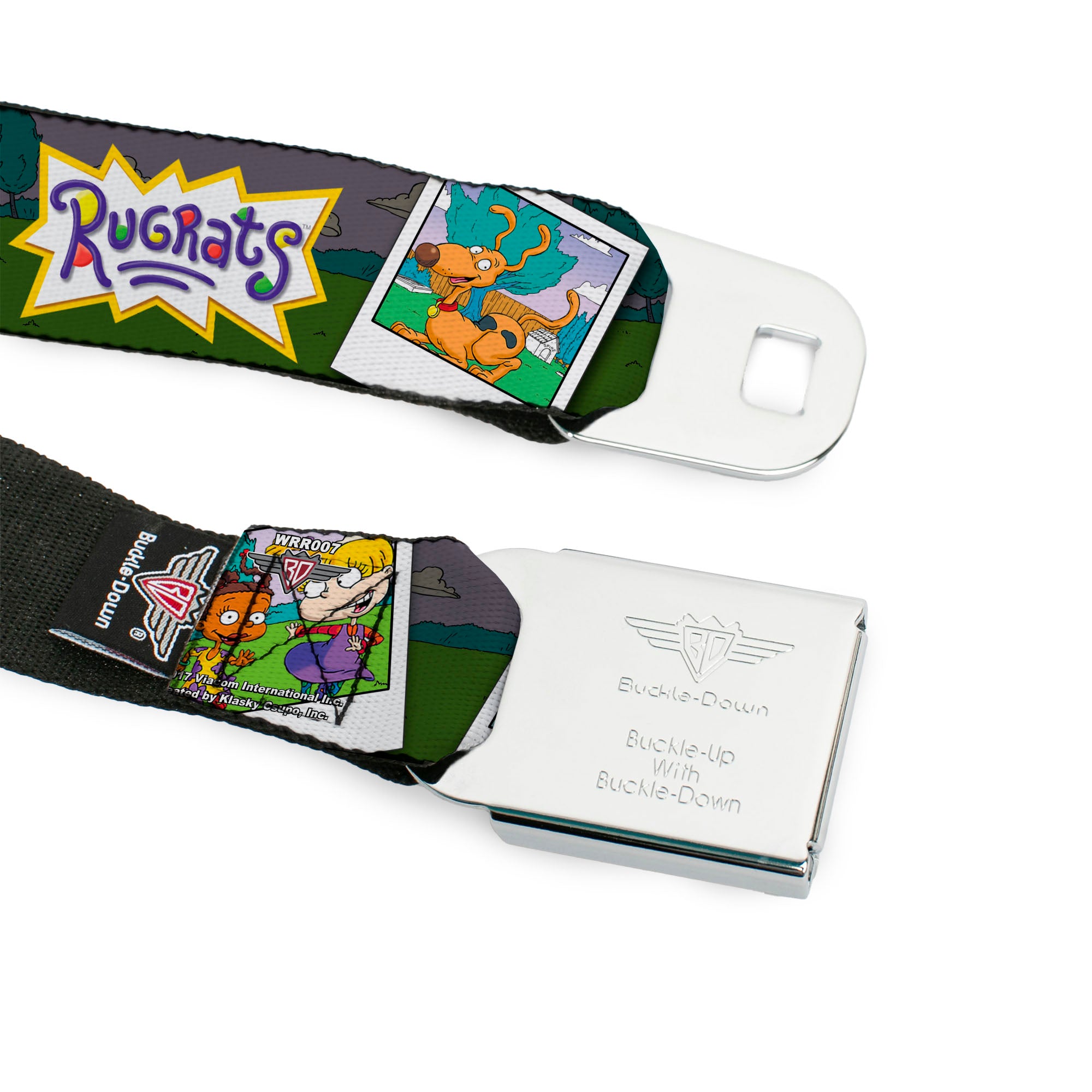 RUGRATS Logo Full Color Seatbelt Belt - RUGRATS Character Snapshots Webbing Seatbelt Belts Rugrats