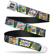 RUGRATS Logo Full Color Seatbelt Belt - RUGRATS Character Snapshots Webbing Seatbelt Belts Rugrats
