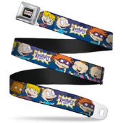 RUGRATS Logo Full Color Seatbelt Belt - RUGRATS Group Pose Webbing Seatbelt Belts Rugrats