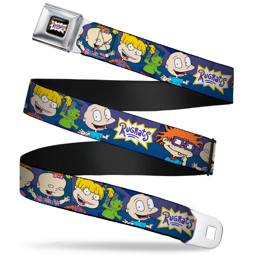 RUGRATS Logo Full Color Seatbelt Belt - RUGRATS Group Pose2 w/Reptar Webbing Seatbelt Belts Rugrats