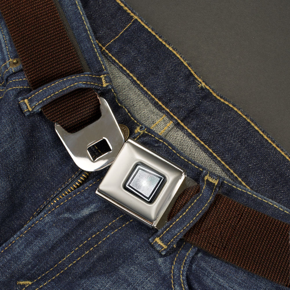 Starburst Seatbelt Belt - Brown Webbing Seatbelt Belts Buckle-Down