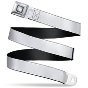 Starburst Seatbelt Belt - White Webbing Seatbelt Belts Buckle-Down