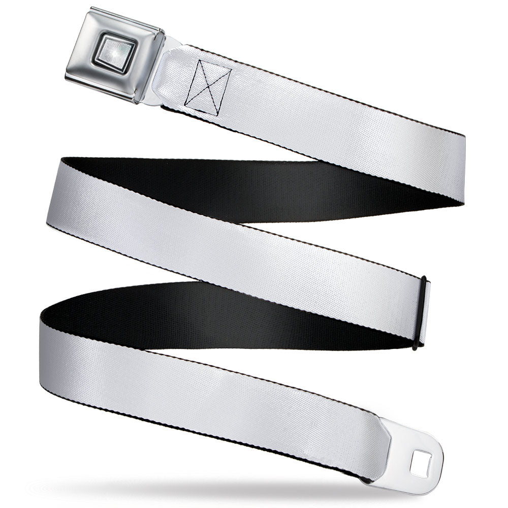Starburst Seatbelt Belt - White Webbing Seatbelt Belts Buckle-Down