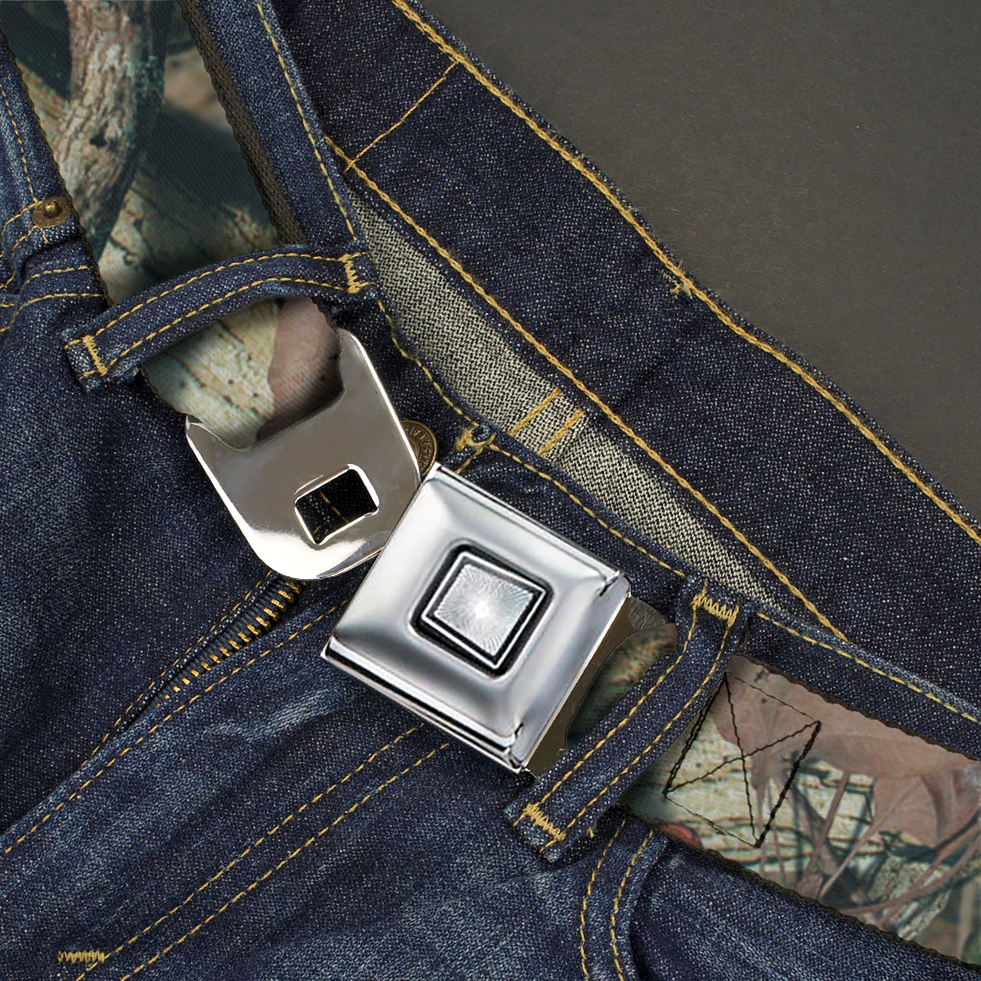 Starburst Seatbelt Belt - Mossy Oak Break-Up Infinity Webbing Seatbelt Belts Mossy Oak