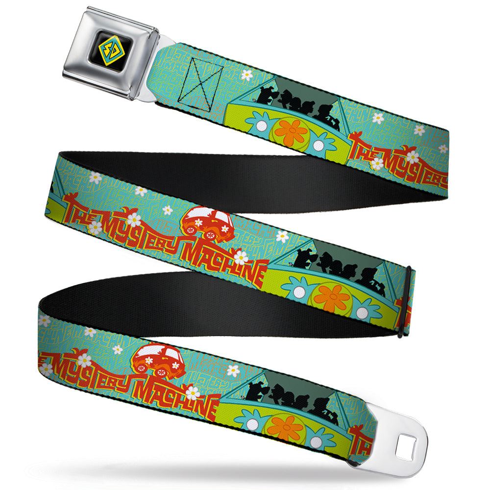 SD Dog Tag Full Color Black Yellow Blue Seatbelt Belt - Scooby Doo Group in THE MYSTERY MACHINE Webbing Seatbelt Belts Scooby Doo