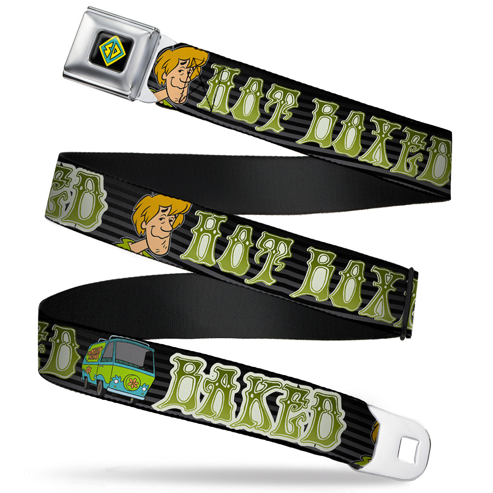 SD Dog Tag Full Color Black Yellow Blue Seatbelt Belt - Shaggy/Mystery Machine HOT BOXED/BAKED Black/Gray/Green Webbing Seatbelt Belts Scooby Doo