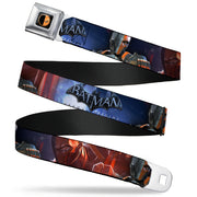 Deadstroke Logo Full Color Black Red White Seatbelt Belt - DEATHSTROKE Pose/BATMAN ARKHAM ORIGINS Logo Webbing Seatbelt Belts DC Comics
