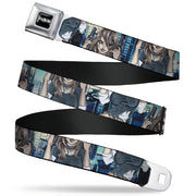 SEXY INK GIRLS Full Color Black White Seatbelt Belt - Gutter Sluts Webbing Seatbelt Belts Sexy Ink Girls