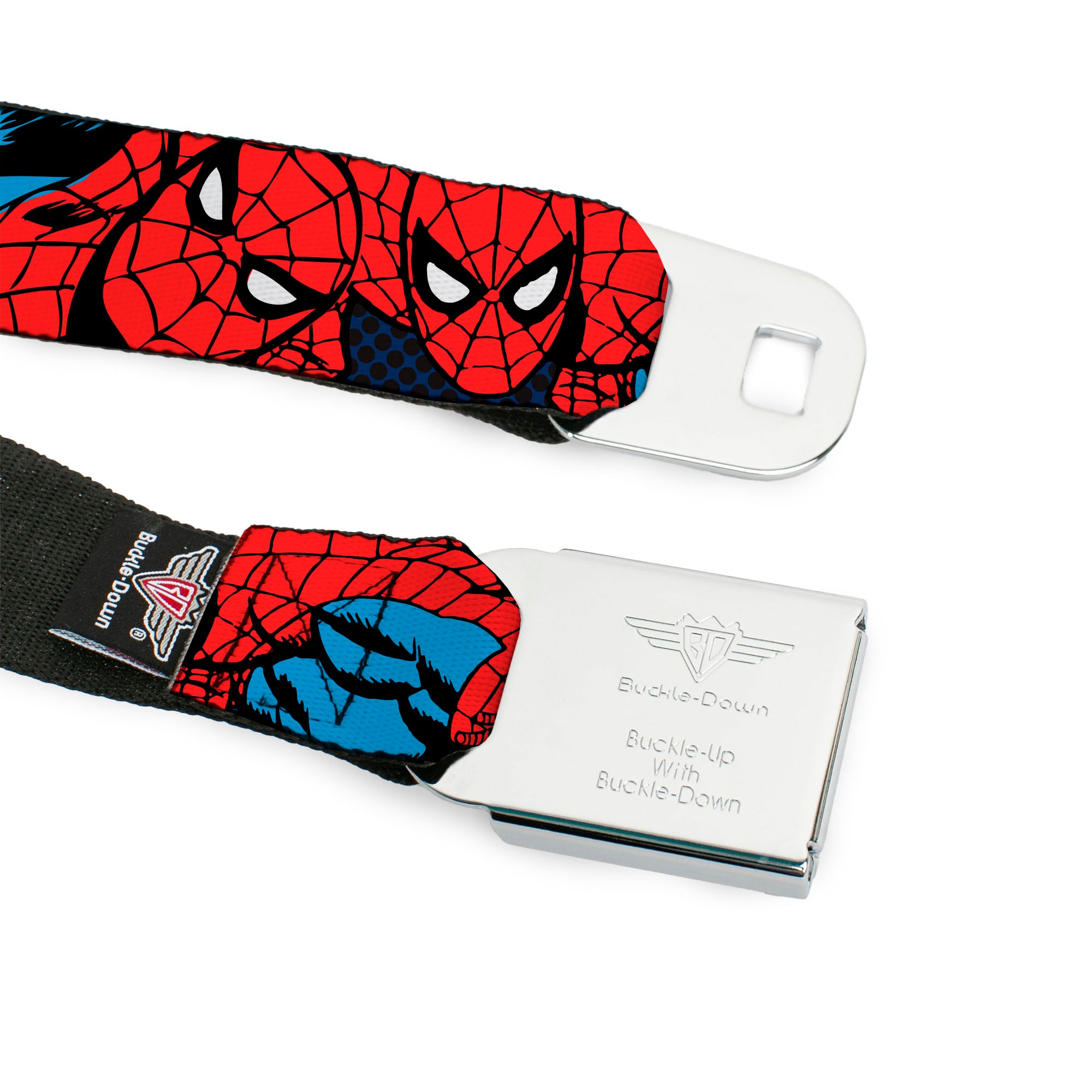 Spider-Man Full Color Seatbelt Belt - Amazing Spider-Man Webbing Seatbelt Belts Marvel Comics