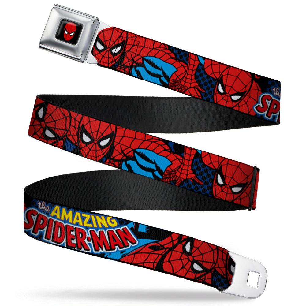 Spider-Man Full Color Seatbelt Belt - Amazing Spider-Man Webbing Seatbelt Belts Marvel Comics
