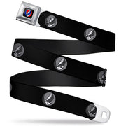 Steal Your Face Seatbelt Belt - Steal Your Face Repeat Black/Gray Webbing Seatbelt Belts Grateful Dead