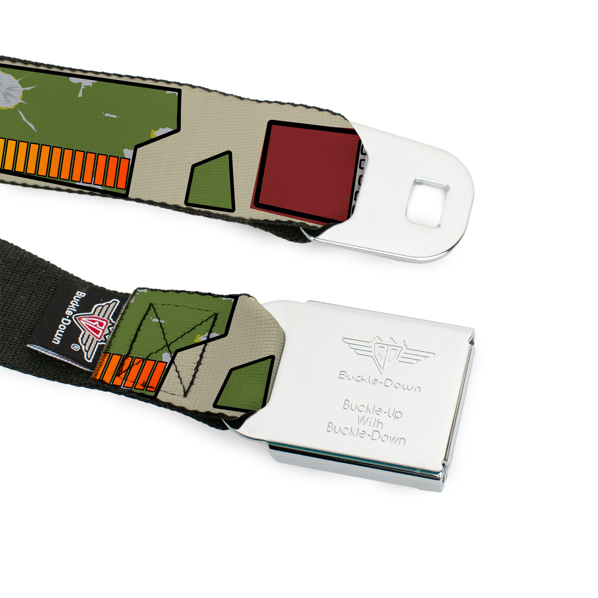 Star Wars Boba Fett Helmet Full Color Tan Seatbelt Belt - Star Wars Boba Fett Utility Belt Bounding Tan Webbing Seatbelt Belts Star Wars