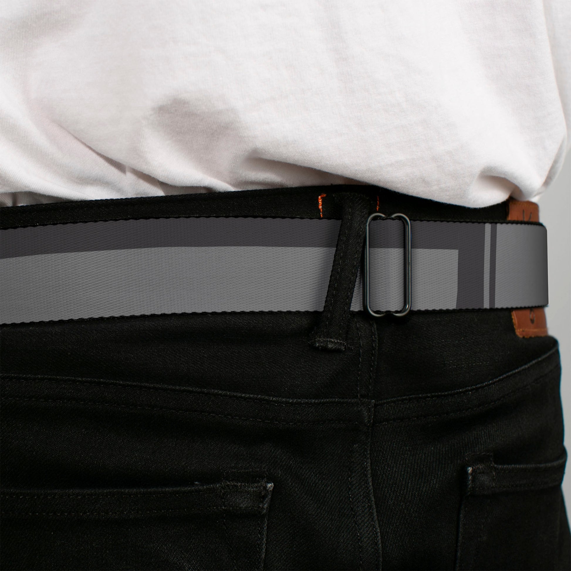 Toyota Gazoo Racing GR Logo Full Color Black/White/Red Seatbelt Belt - TOYOTA GAZOO RACING GR Logo and Text Grays/Black/White Webbing Seatbelt Belts Toyota