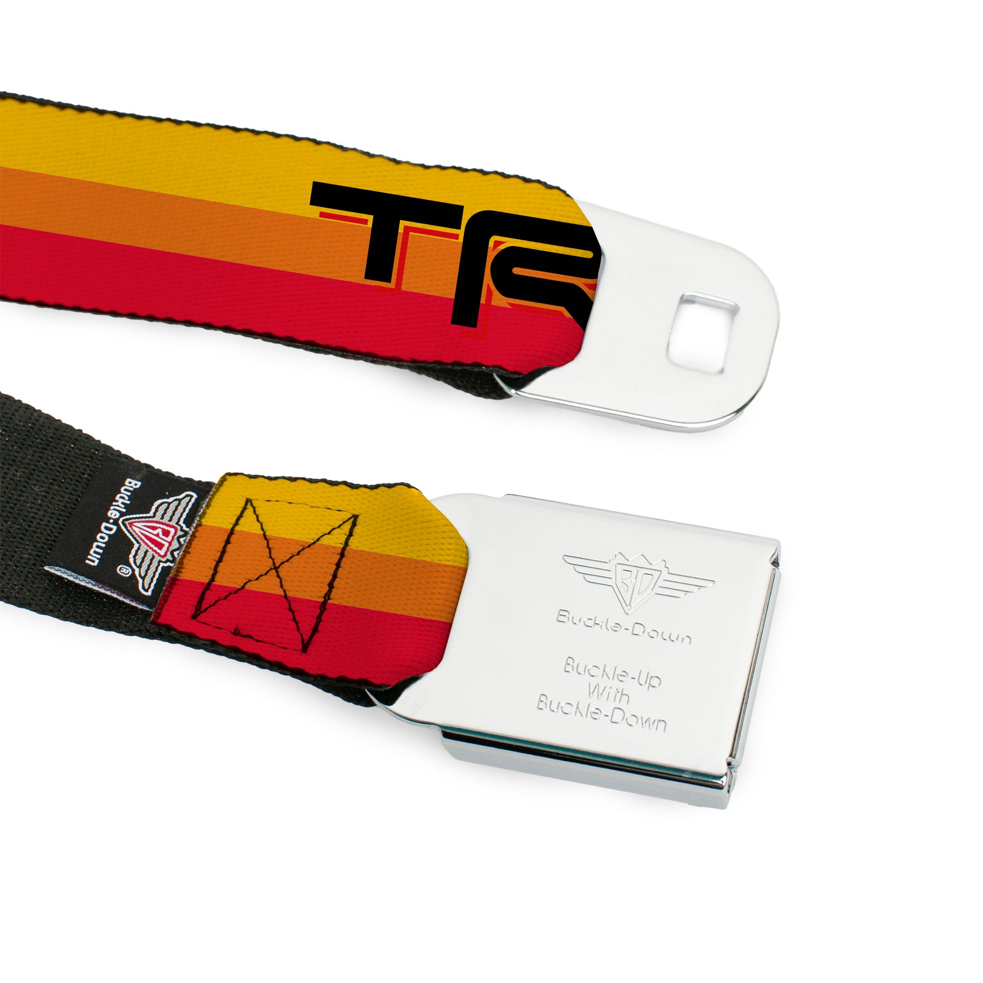 Toyota Logo Full Color Black/Red Seatbelt Belt - Toyota Racing Development TRD Logo Rally Stripe Sunset Webbing Seatbelt Belts Toyota