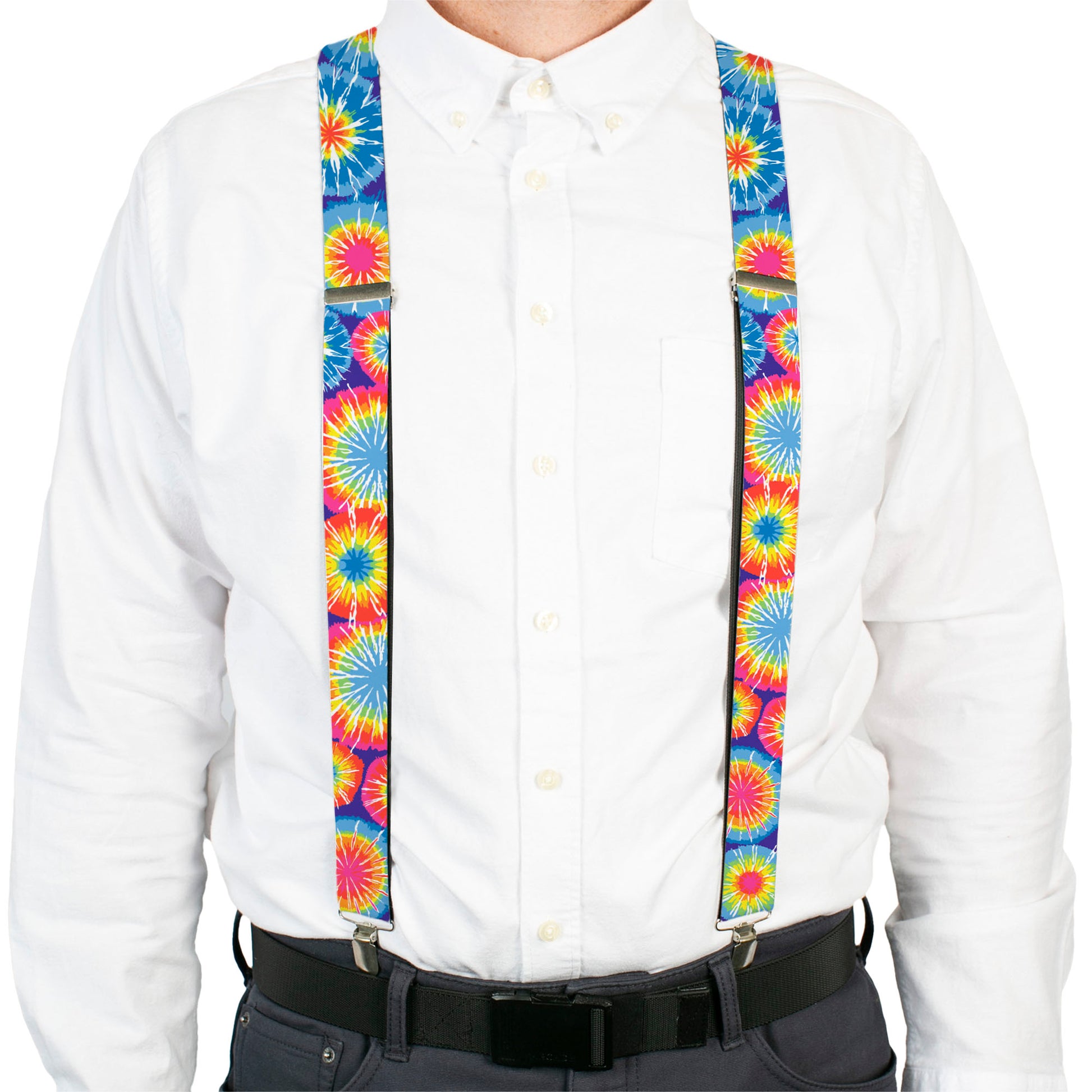 Suspenders - 70's Tie Dye Suspenders Buckle-Down