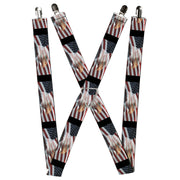 Suspenders - 1.5" - American Eagle Flag Suspenders Buckle-Down