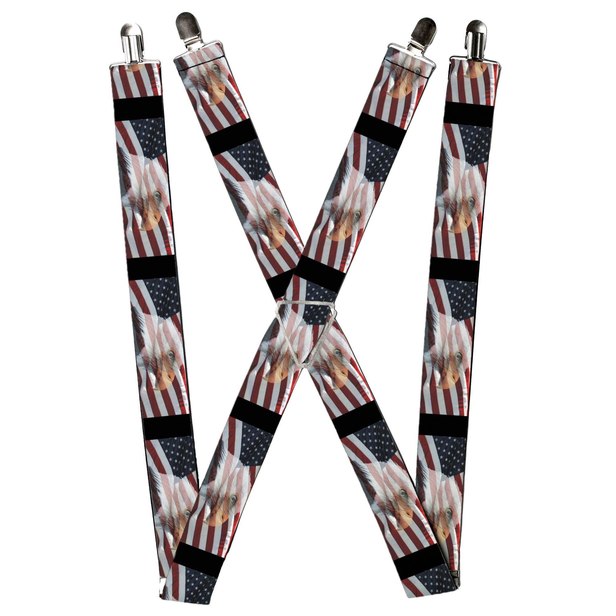 Suspenders - 1.5" - American Eagle Flag Suspenders Buckle-Down