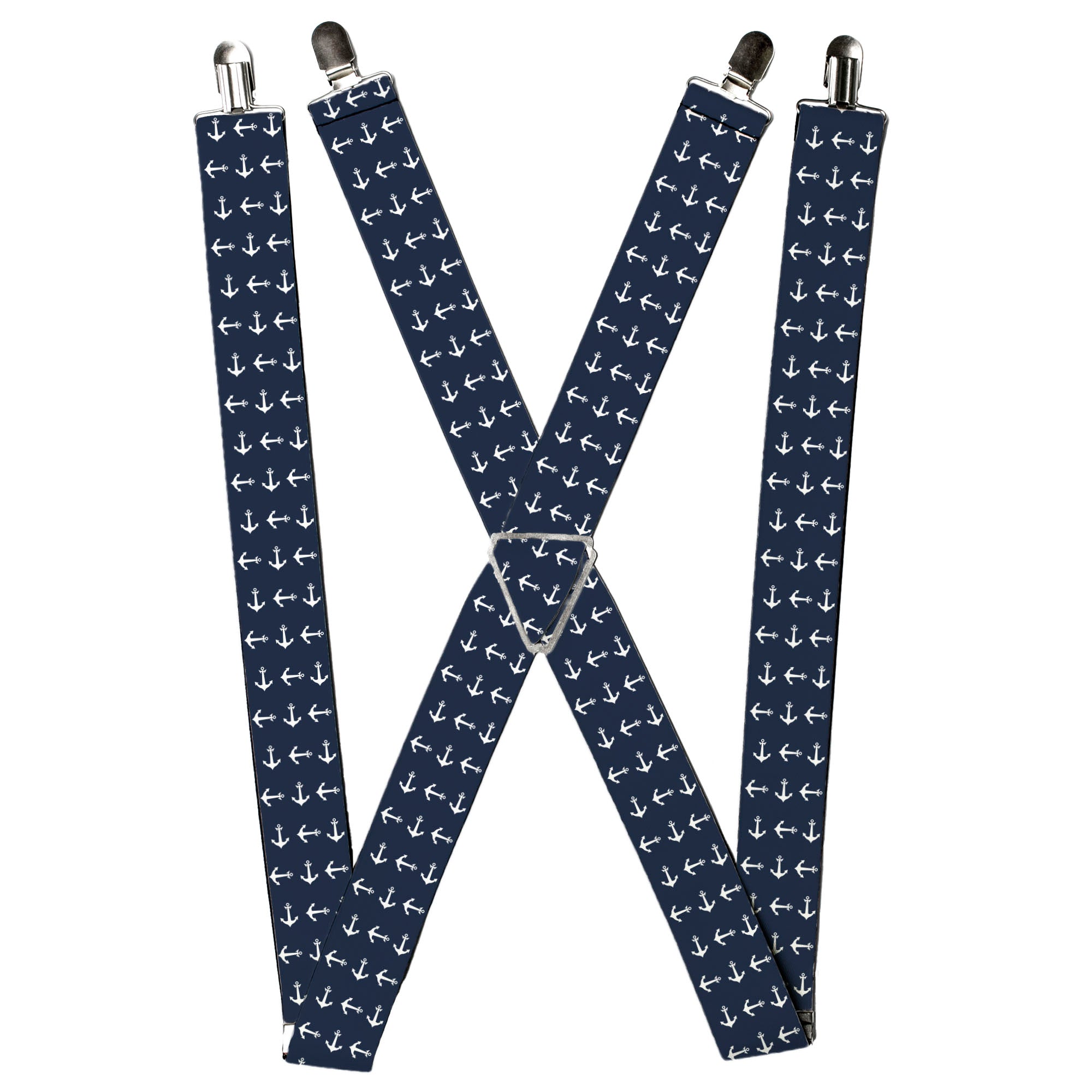 Suspenders - 1.5" - Anchors Navy/White Suspenders Buckle-Down