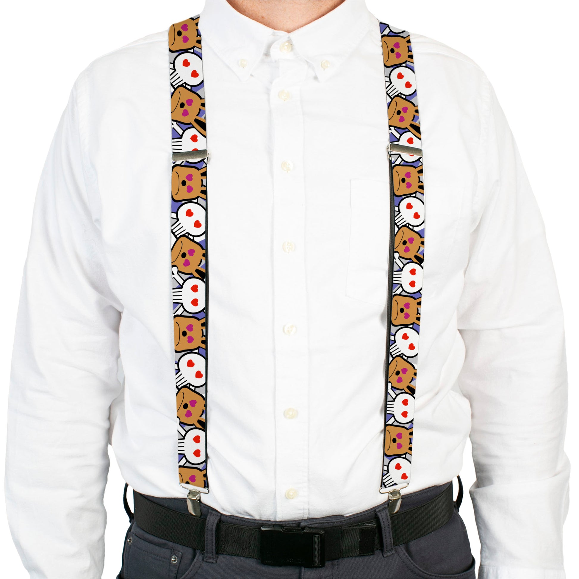 Suspenders - Buckle-Down Cartoon CLOSE-UP Suspenders Buckle-Down