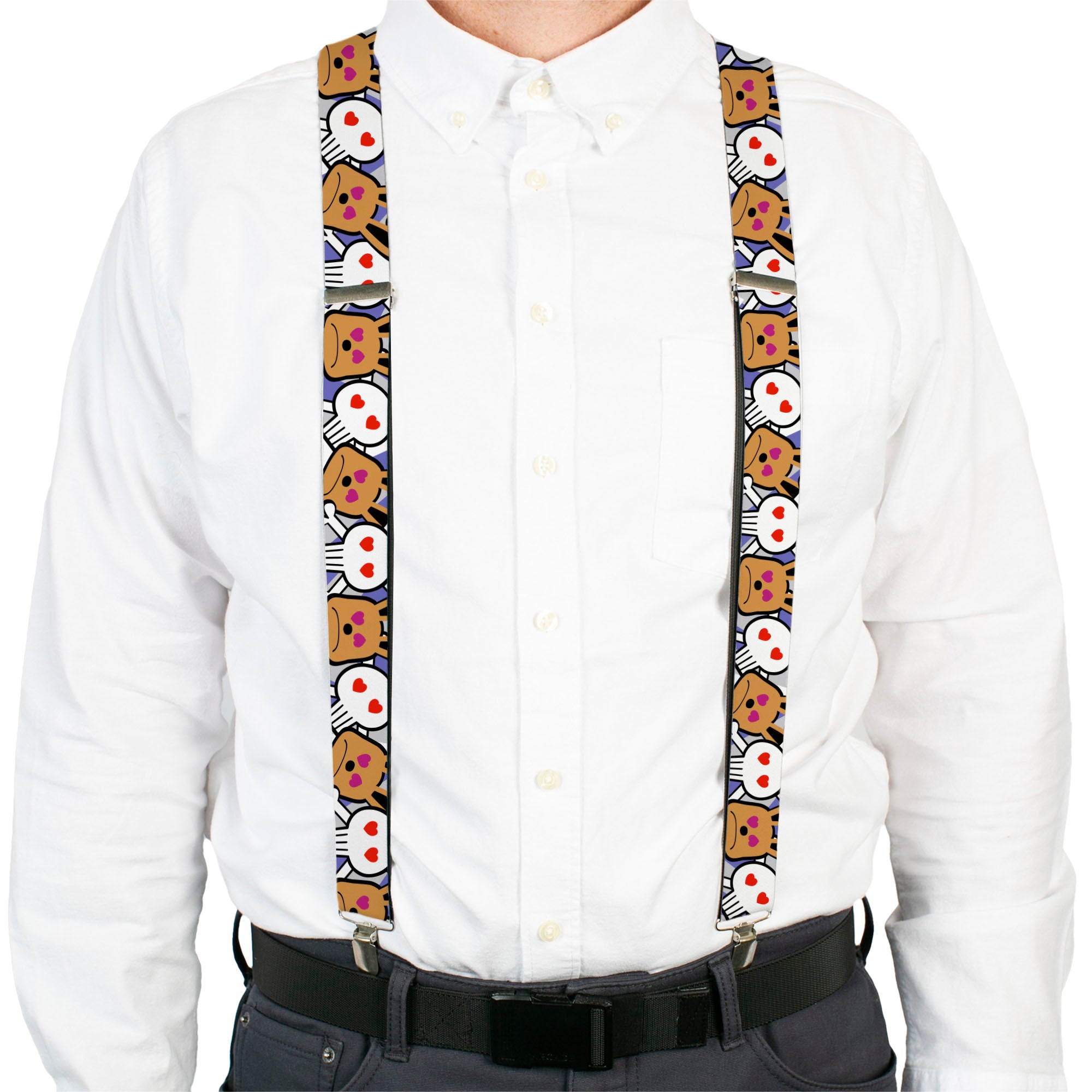 Suspenders - Buckle-Down Cartoon CLOSE-UP Suspenders Buckle-Down