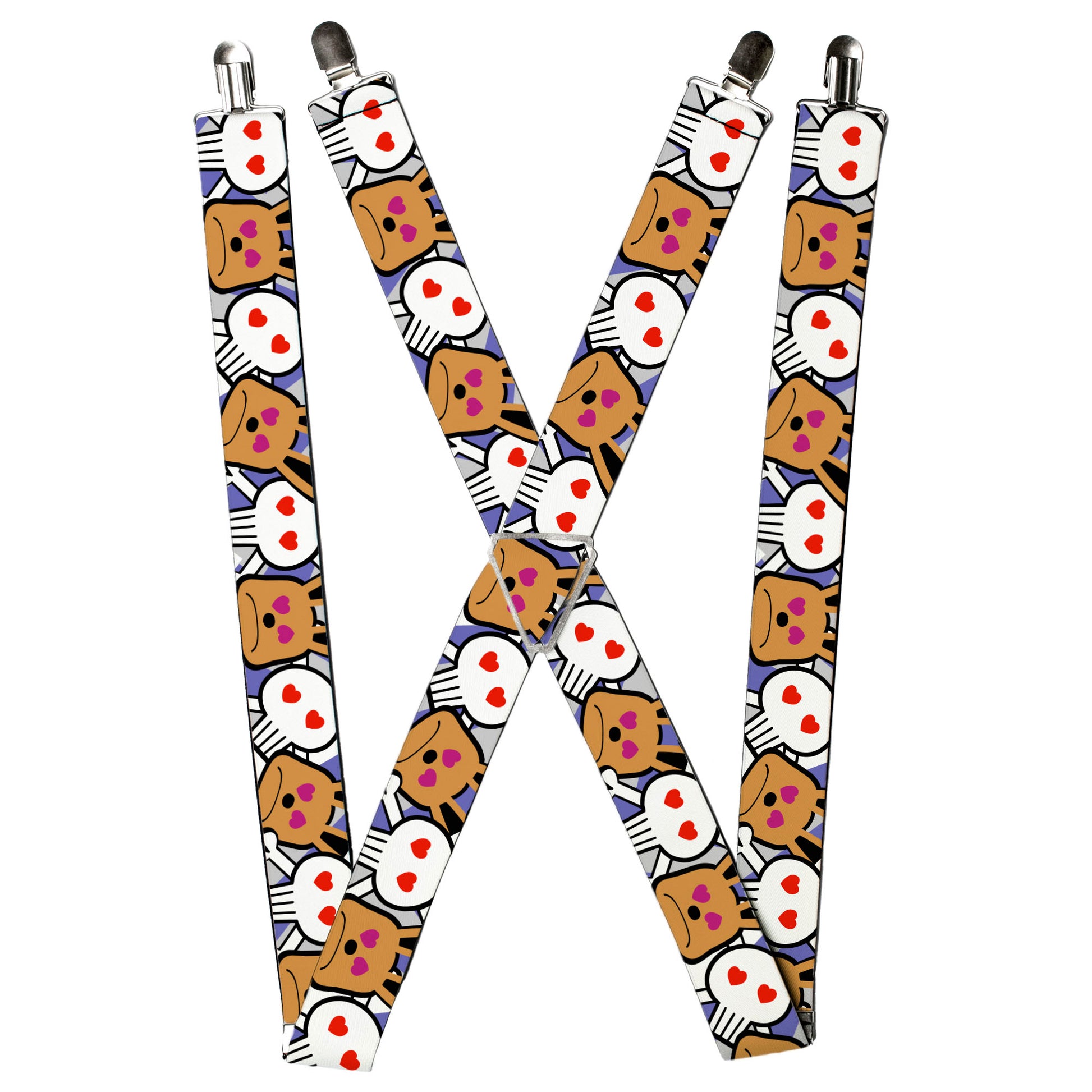 Suspenders - Buckle-Down Cartoon CLOSE-UP Suspenders Buckle-Down