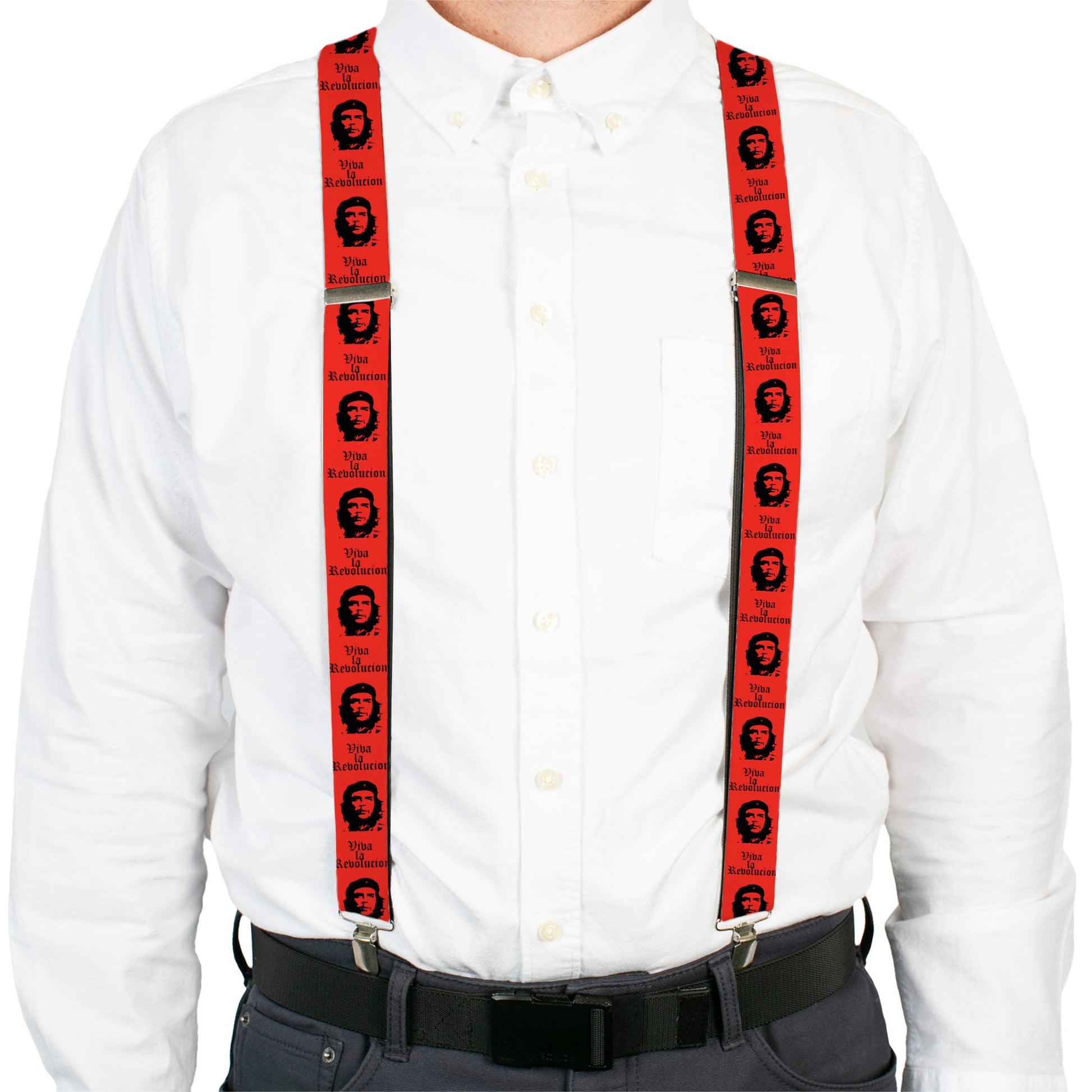 Suspenders - Che Red/Black Suspenders Buckle-Down