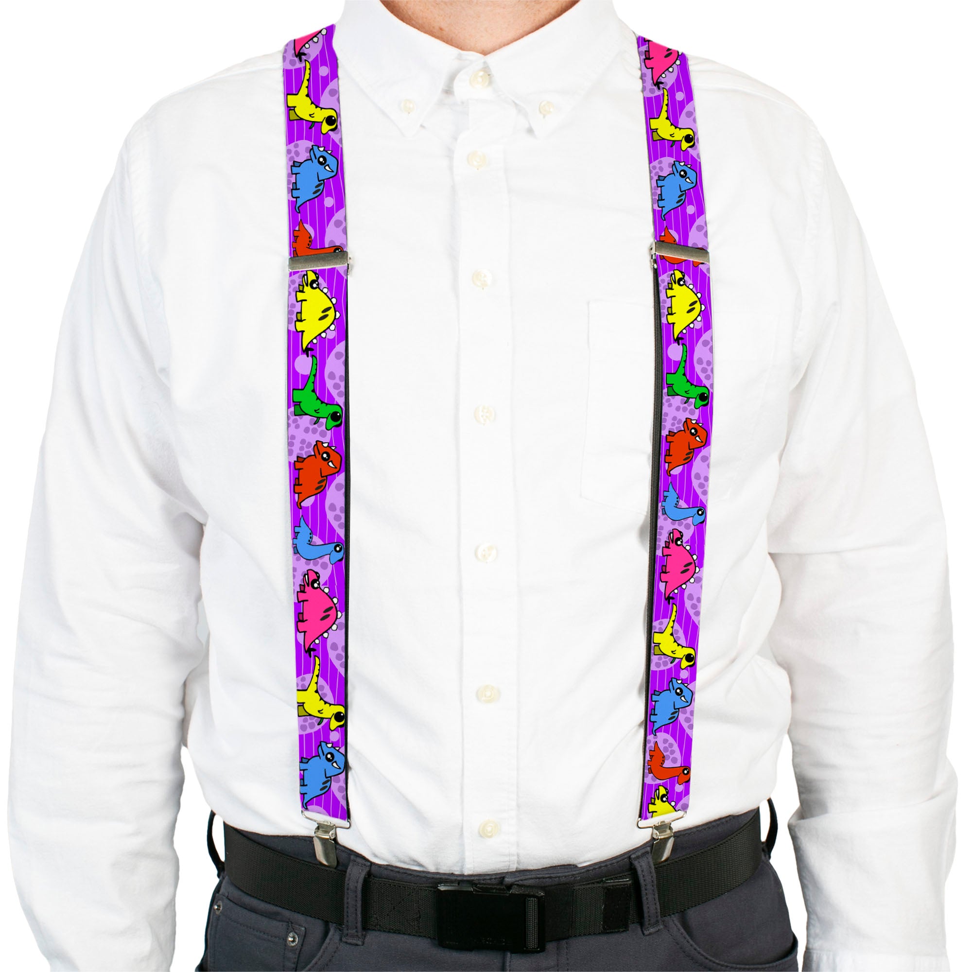 Suspenders - Dinosaur Cartoon Suspenders Buckle-Down