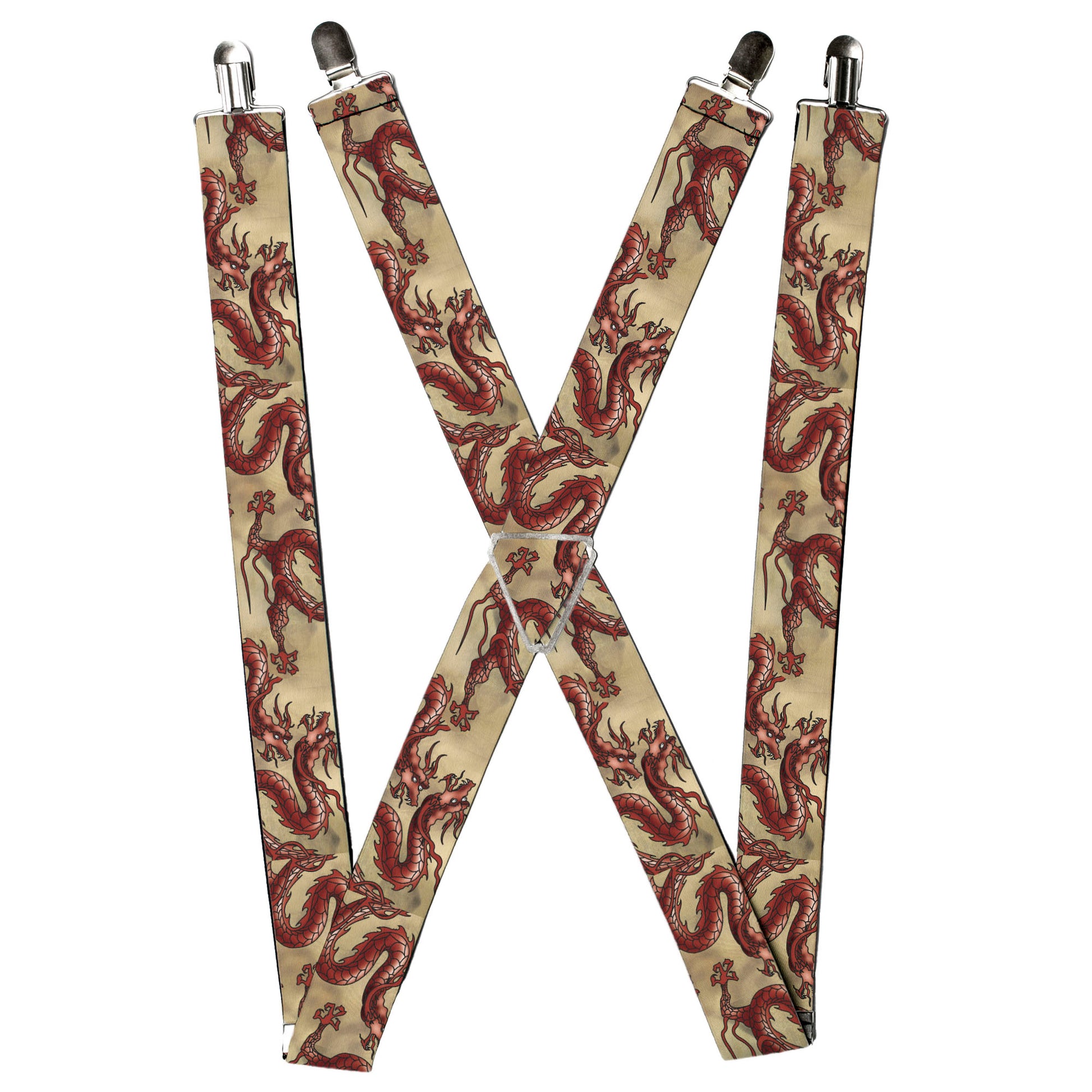 Suspenders - Dragons Tan Suspenders Buckle-Down